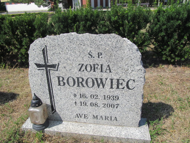 Zofia Borowiec 1939 Świdnica - Grobonet - Wyszukiwarka osób pochowanych