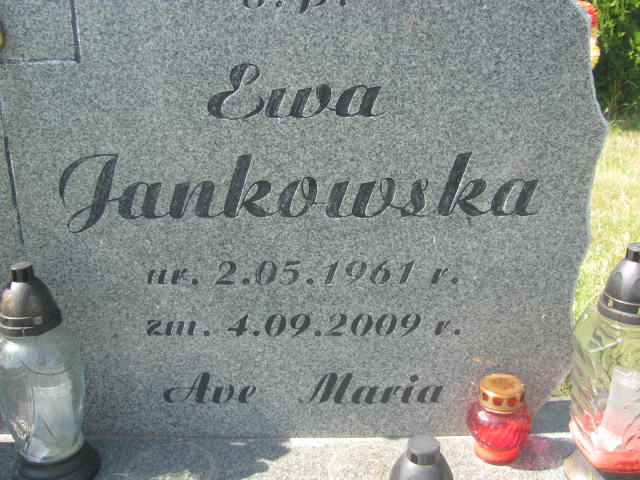 Ewa Jankowska 1961 Świdnica - Grobonet - Wyszukiwarka osób pochowanych