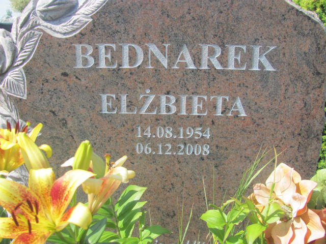 Elżbieta Bednarek 1954 Świdnica - Grobonet - Wyszukiwarka osób pochowanych