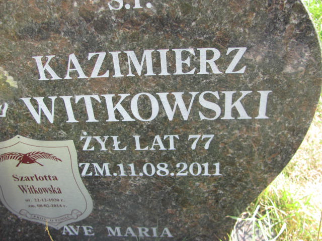 Kazimierz Witkowski 1934 Świdnica - Grobonet - Wyszukiwarka osób pochowanych