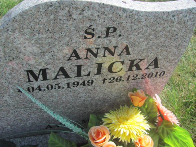 Anna Malicka 1949 Świdnica - Grobonet - Wyszukiwarka osób pochowanych