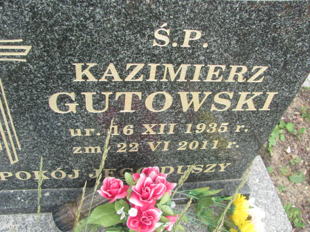 Kazimierz Gutowski 1935 Świdnica - Grobonet - Wyszukiwarka osób pochowanych