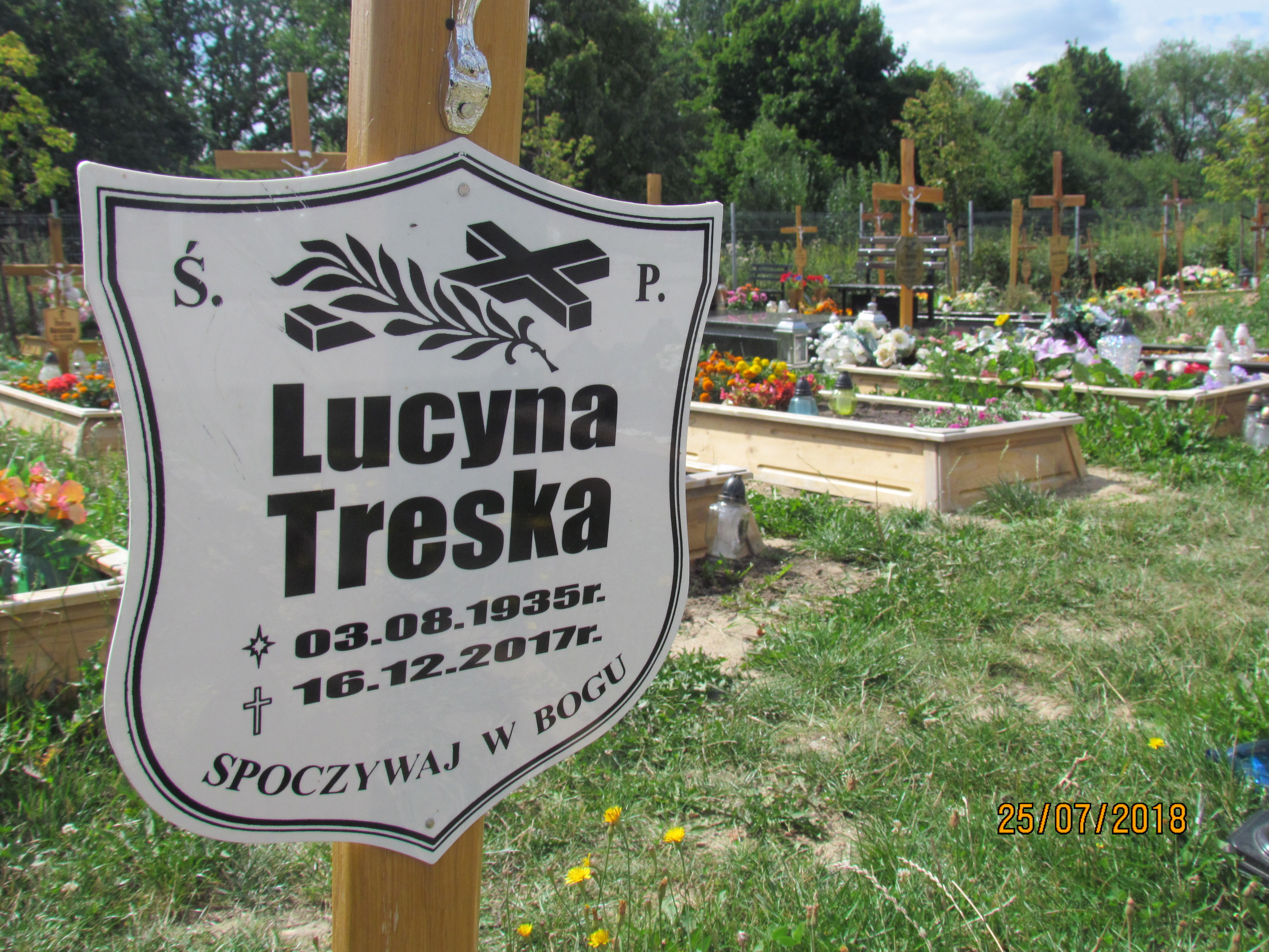 Lucyna Treska 1935 Świdnica - Grobonet - Wyszukiwarka osób pochowanych