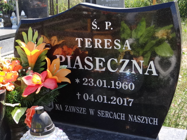 Teresa Piaseczna  1960 Świdnica - Grobonet - Wyszukiwarka osób pochowanych