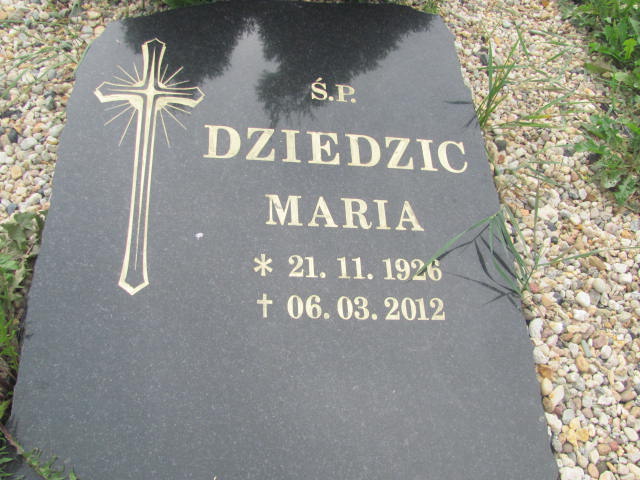 Maria Dziedzic 1926 Świdnica - Grobonet - Wyszukiwarka osób pochowanych