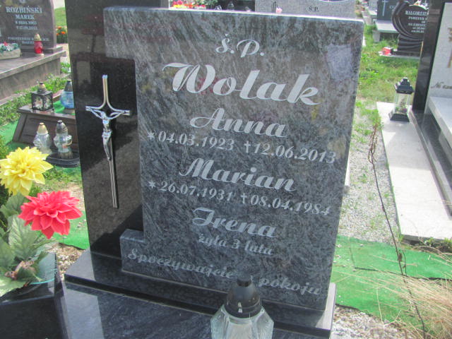 Irena Wolak 1955 Świdnica - Grobonet - Wyszukiwarka osób pochowanych