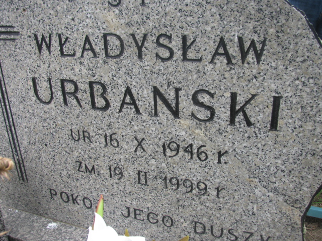 Władysław Urbański 1946 Świdnica - Grobonet - Wyszukiwarka osób pochowanych