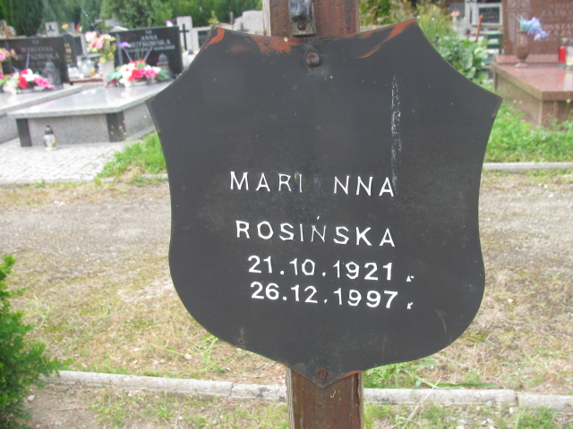 Marianna Rosińska 1921 Świdnica - Grobonet - Wyszukiwarka osób pochowanych