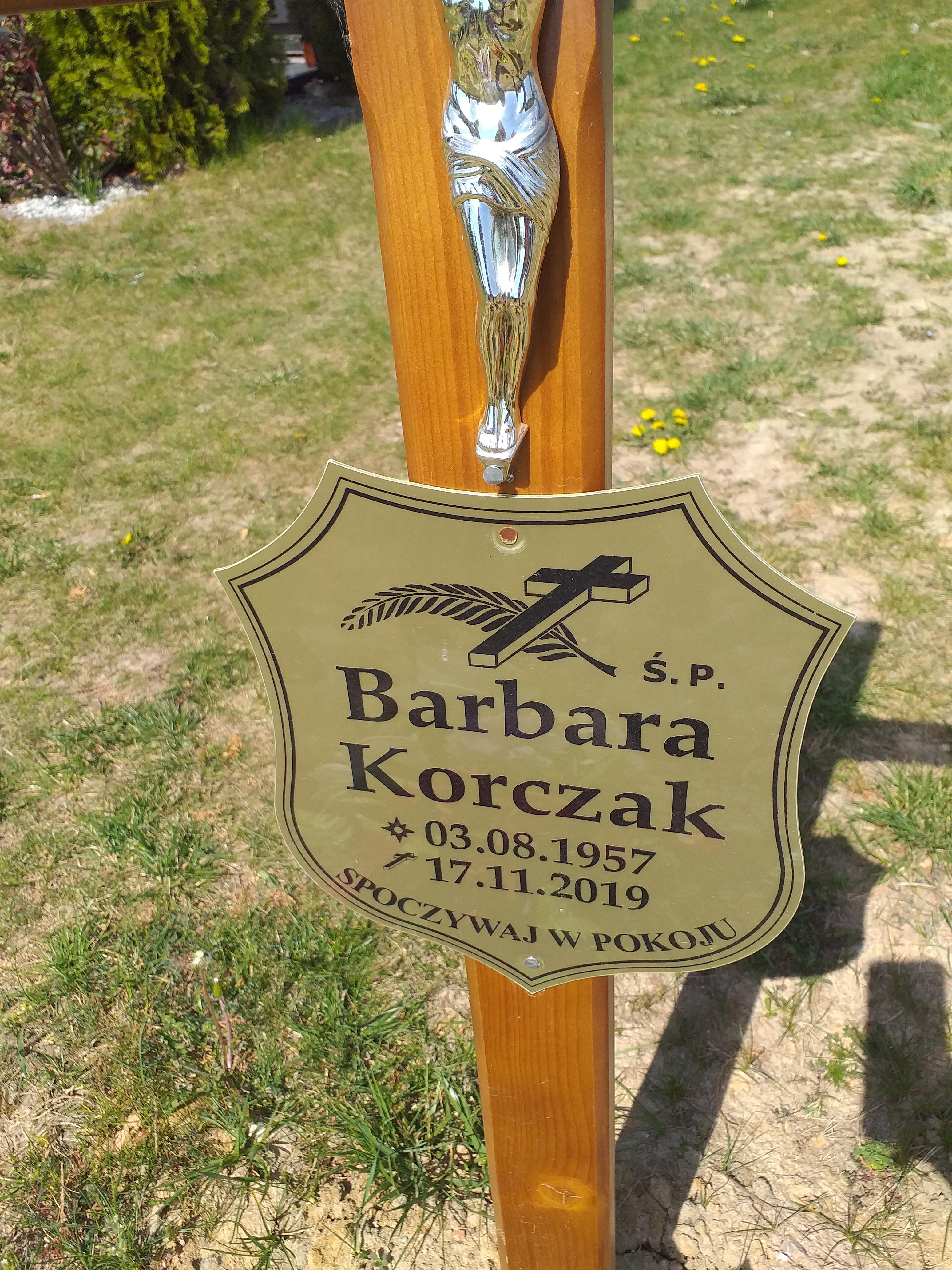 Barbara Korczak 1957 Świdnica - Grobonet - Wyszukiwarka osób pochowanych