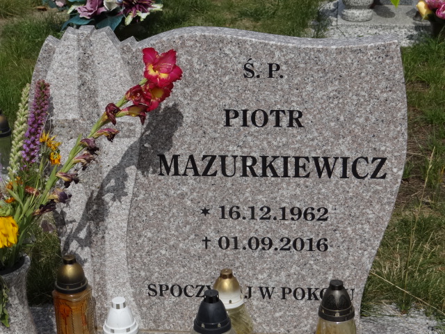 Piotr Mazurkiewicz 1962 Świdnica - Grobonet - Wyszukiwarka osób pochowanych