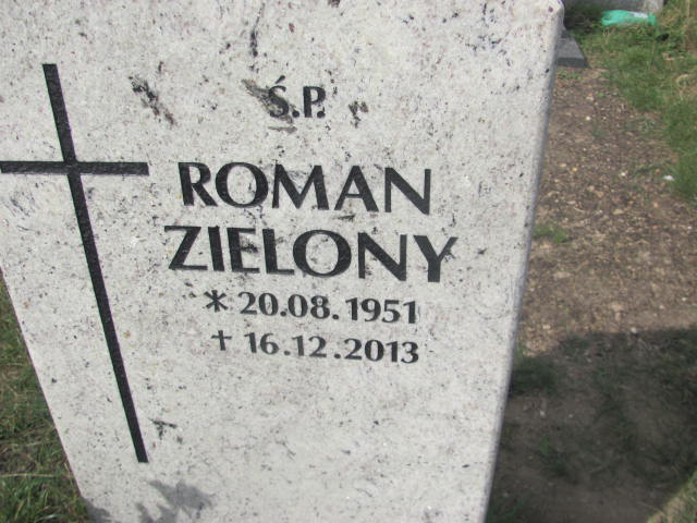 Roman Władysław Zielony 1951 Świdnica - Grobonet - Wyszukiwarka osób pochowanych