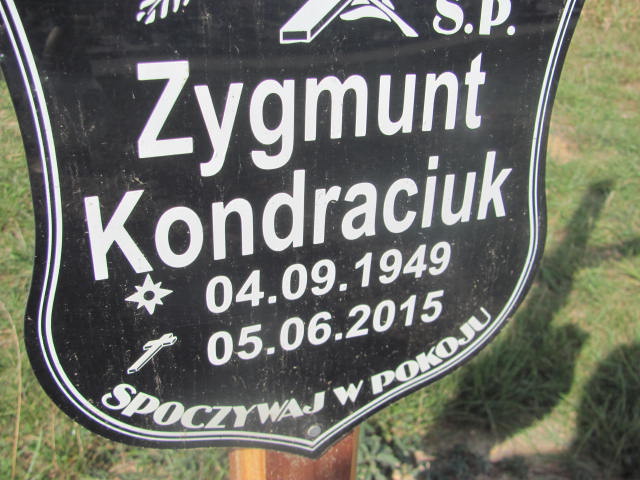 Zygmunt Gabriel Kondraciuk 1949 Świdnica - Grobonet - Wyszukiwarka osób pochowanych