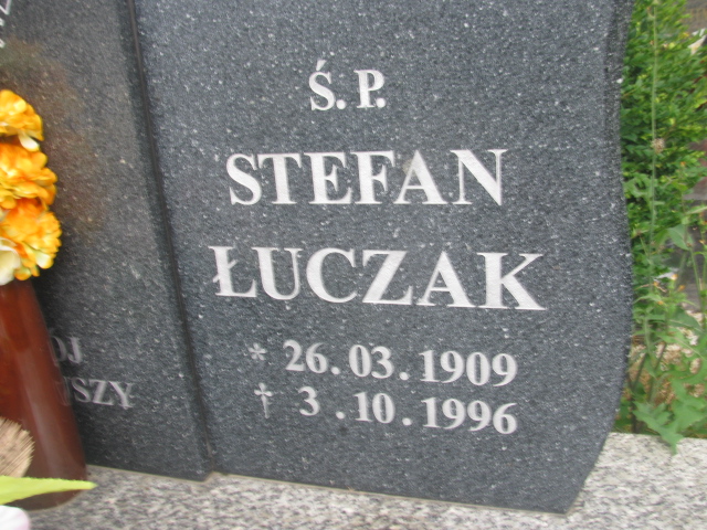 Stefan Łuczak 1909 Świdnica - Grobonet - Wyszukiwarka osób pochowanych