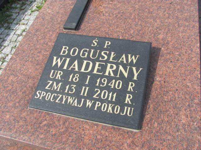 Bogusław Wiaderny 1940 Świdnica - Grobonet - Wyszukiwarka osób pochowanych