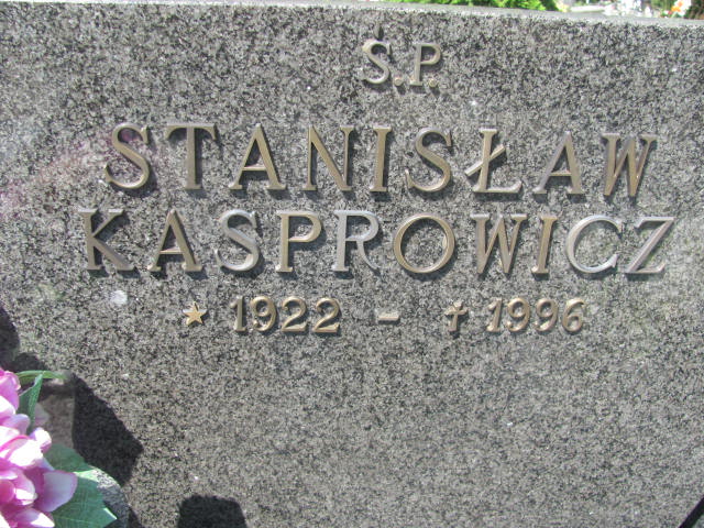 Stanisław Kasprowicz 1922 Świdnica - Grobonet - Wyszukiwarka osób pochowanych