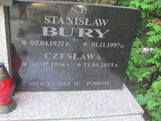 Stanisław Bury 1932 Świdnica - Grobonet - Wyszukiwarka osób pochowanych